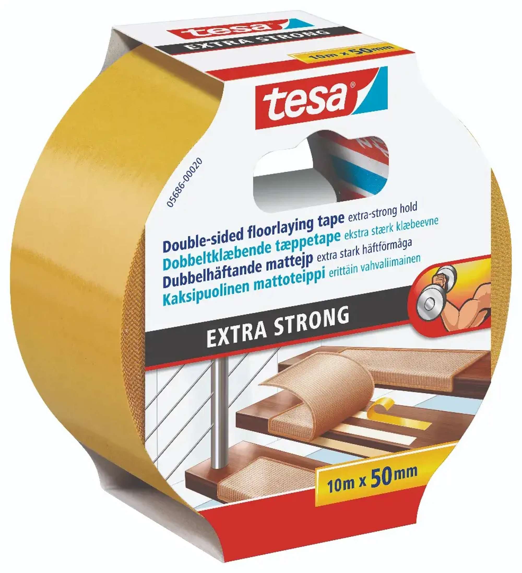 tesa Verlegeband EXTRA STRONG, 10 m x 50 mm