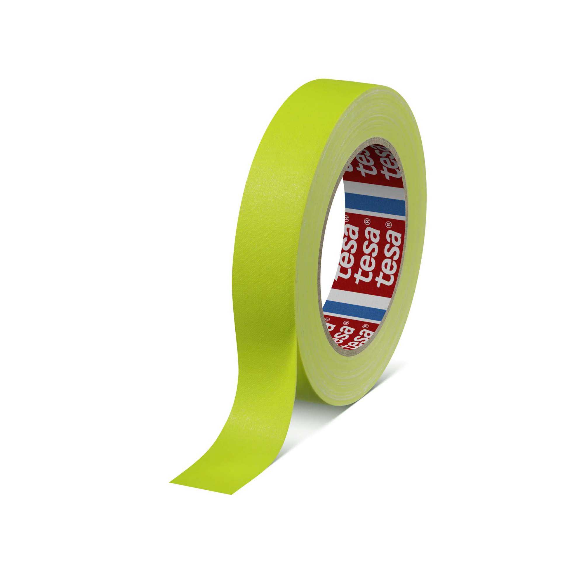 tesa 4671 Acrylatbeschichtetes Gewebeband, 25 m x 25 mm, fluoresz.-gelb