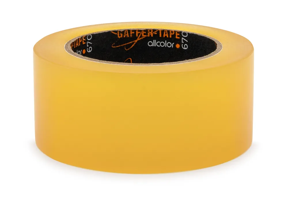 Gaffer-Tape 670 Tanzbodenband PVC Klebeband, 33 m x 50 mm, transparent