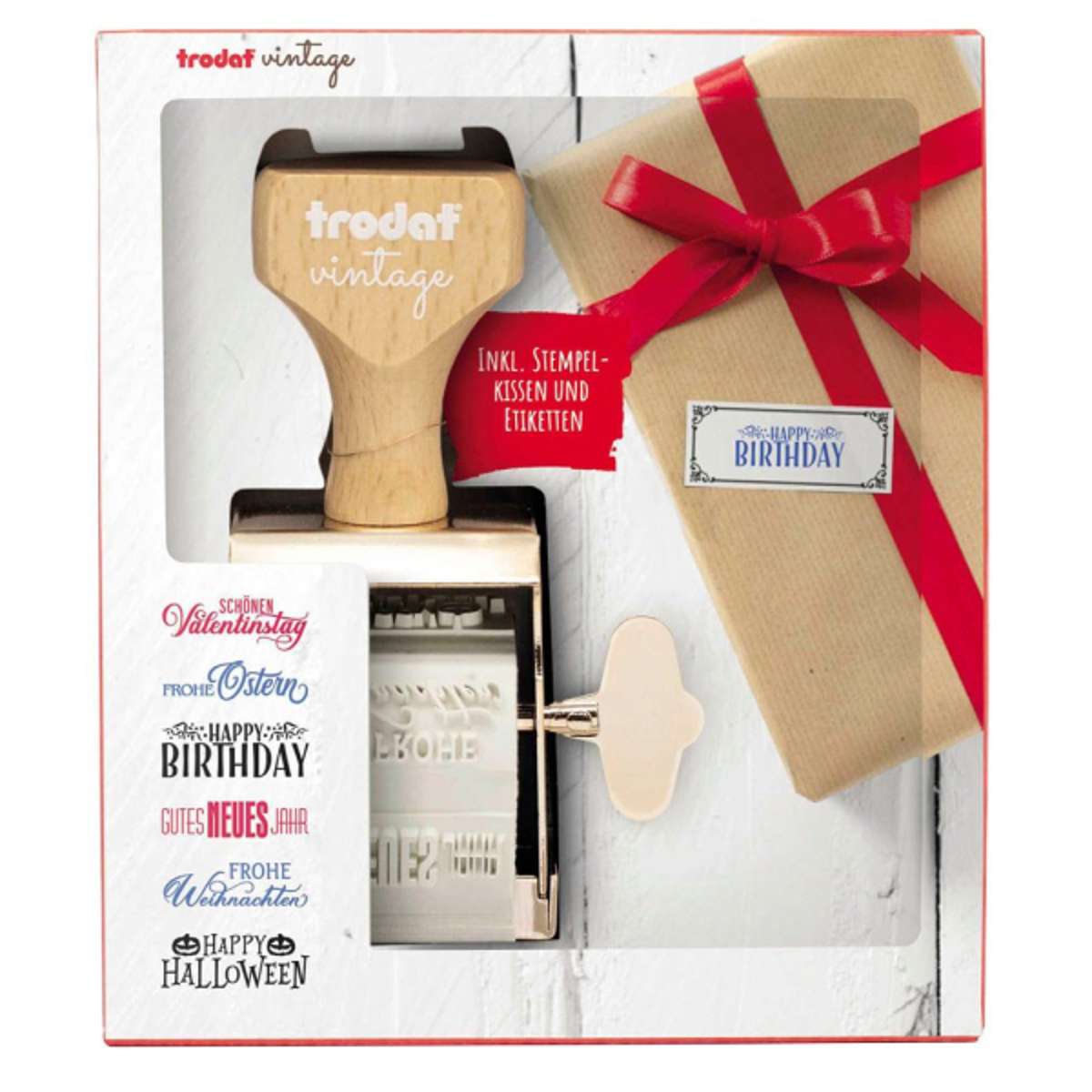 WEDO Trodat Vintage Stempel, Besondere Anlässe 6 Texte