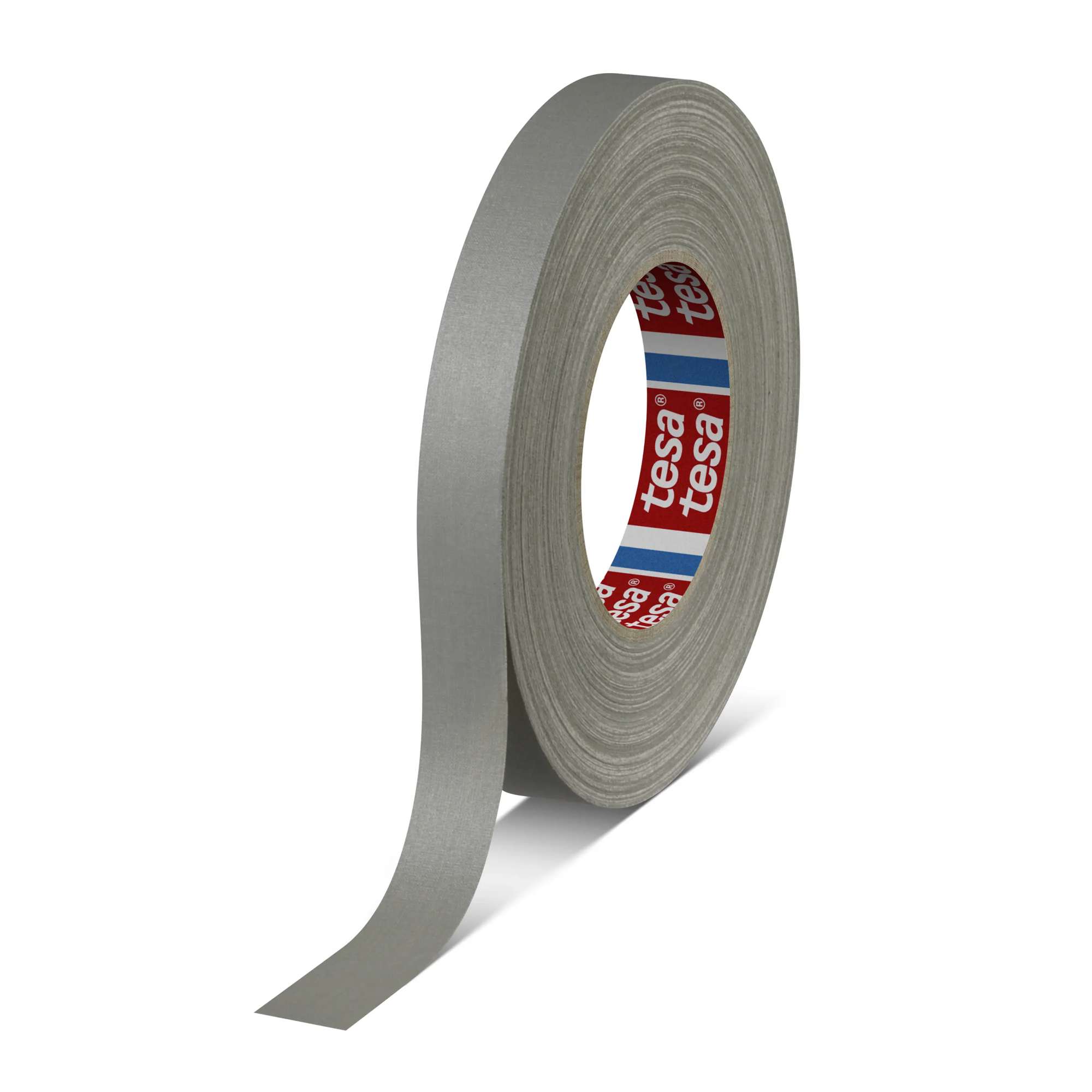 tesaband 4661 Kunstoffbeschichtetes Universal-Gewebeklebeband, 50 m x 19 mm, grau