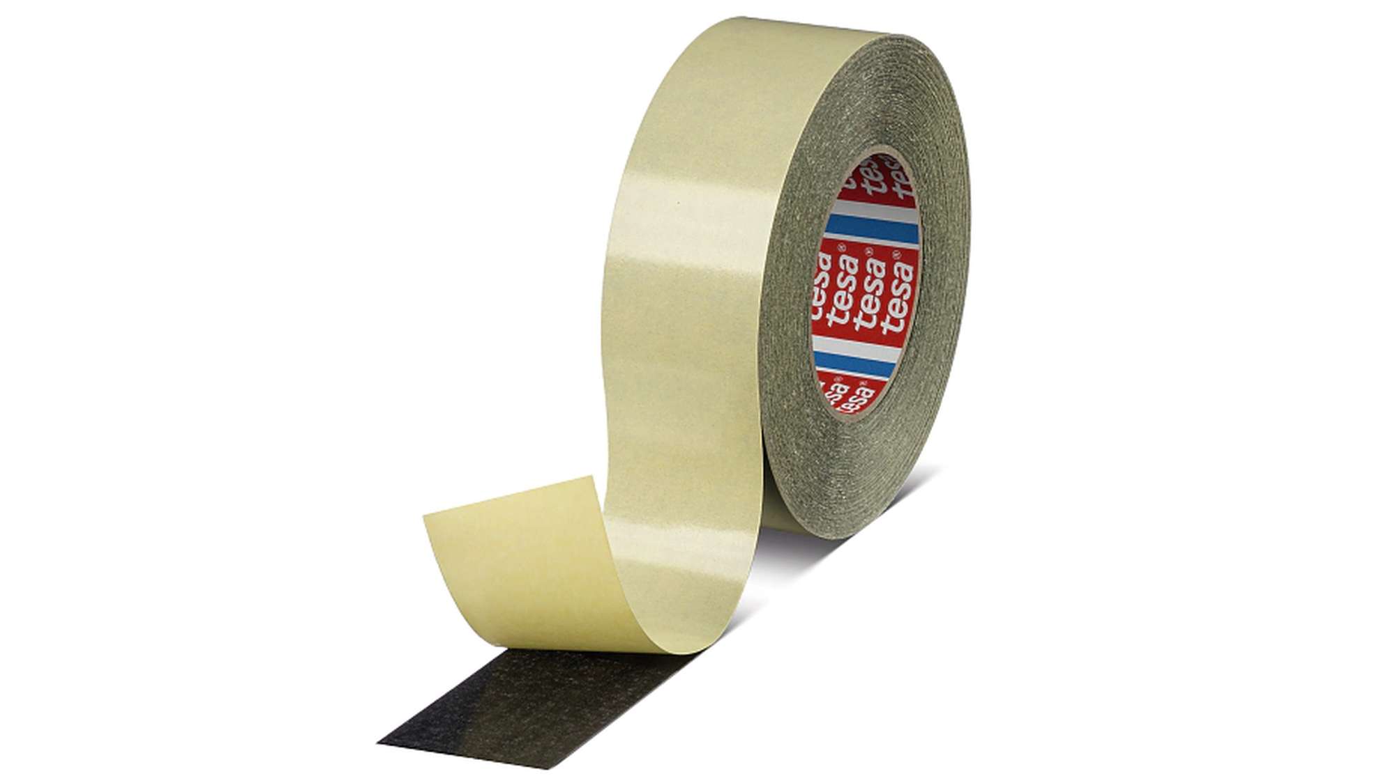 tesa 5938 Verlegeband, doppelseitiges Gewebeband, 50 m x 50 mm, schwarz