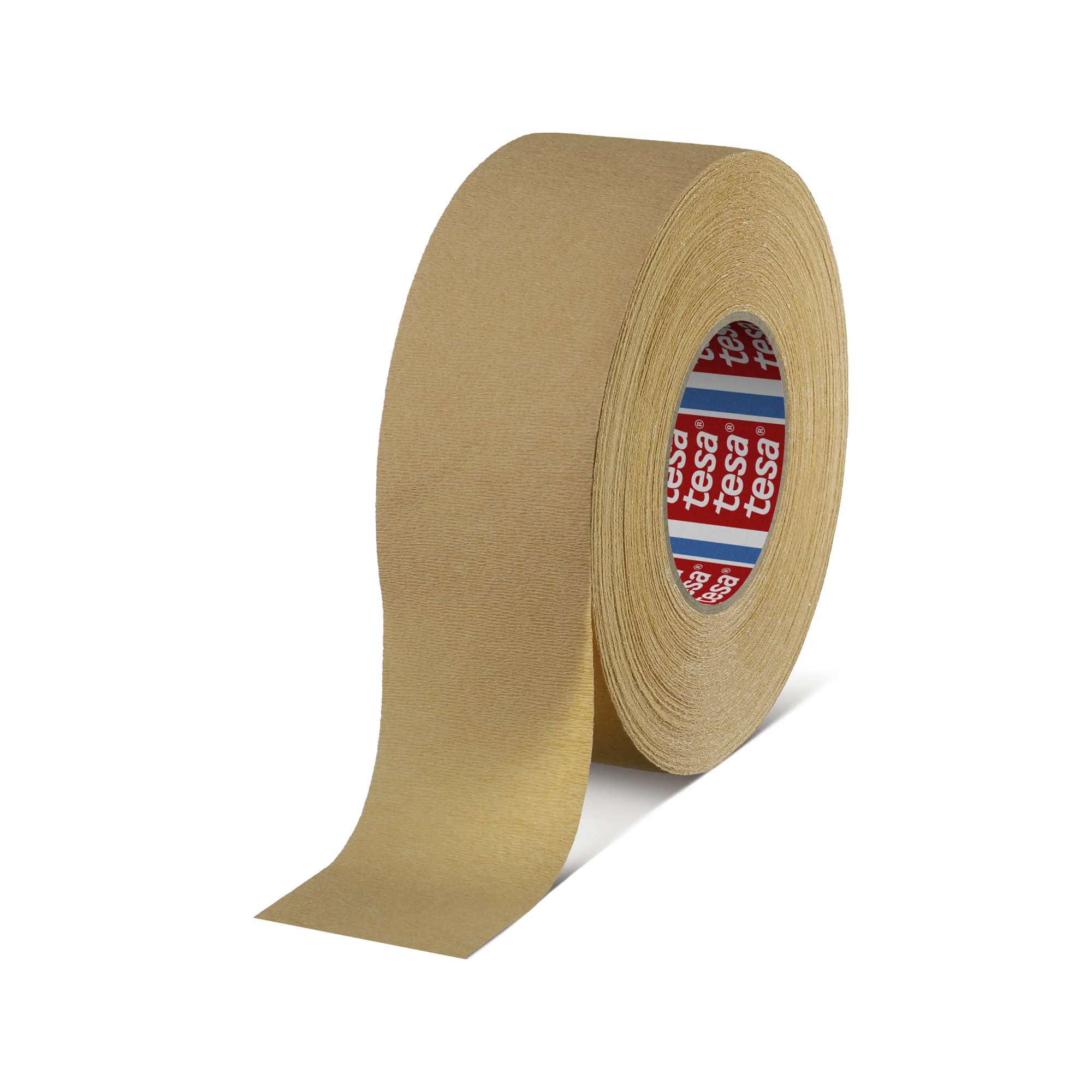 tesa 4319 Hochgekrepptes Papierklebeband, 50 m x 60 mm, braun