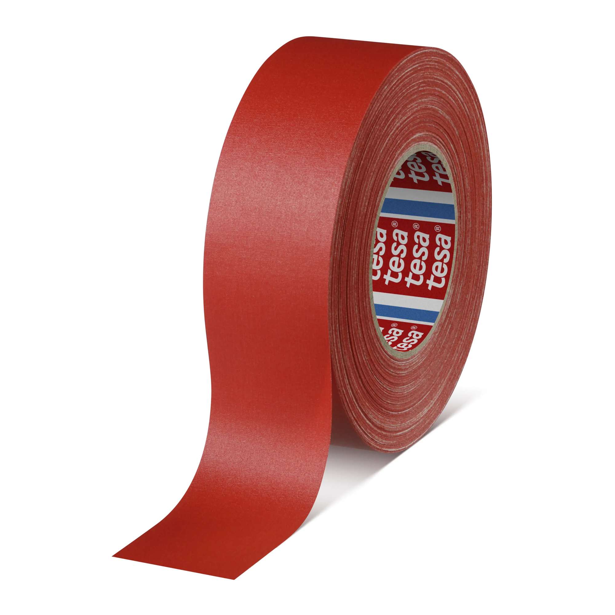 tesaband 4661 Kunstoffbeschichtetes Universal-Gewebeklebeband, 50 m x 50 mm, rot