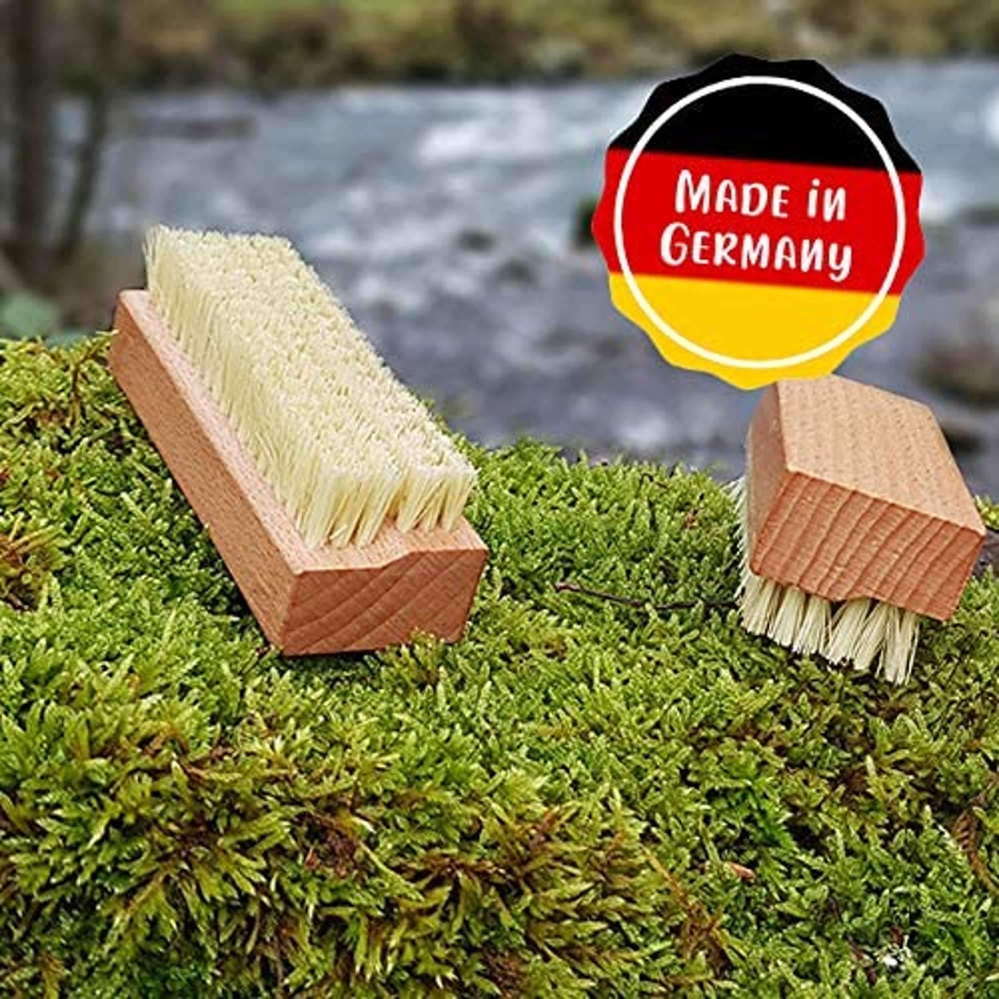 Nagel- und Handwaschbuerste aus Buchenholz, 2-Stufig